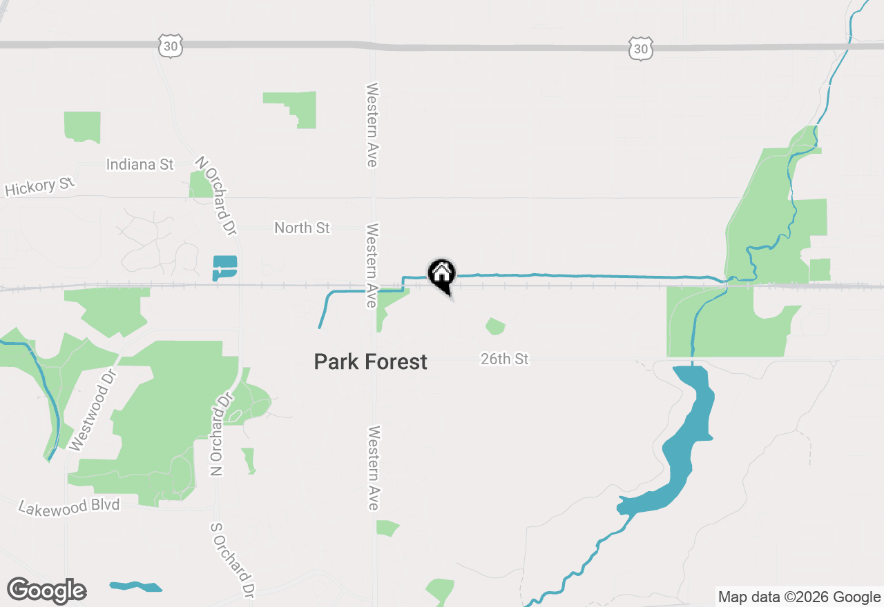 Map of 138 Algonquin Street, Park Forest, IL 60466