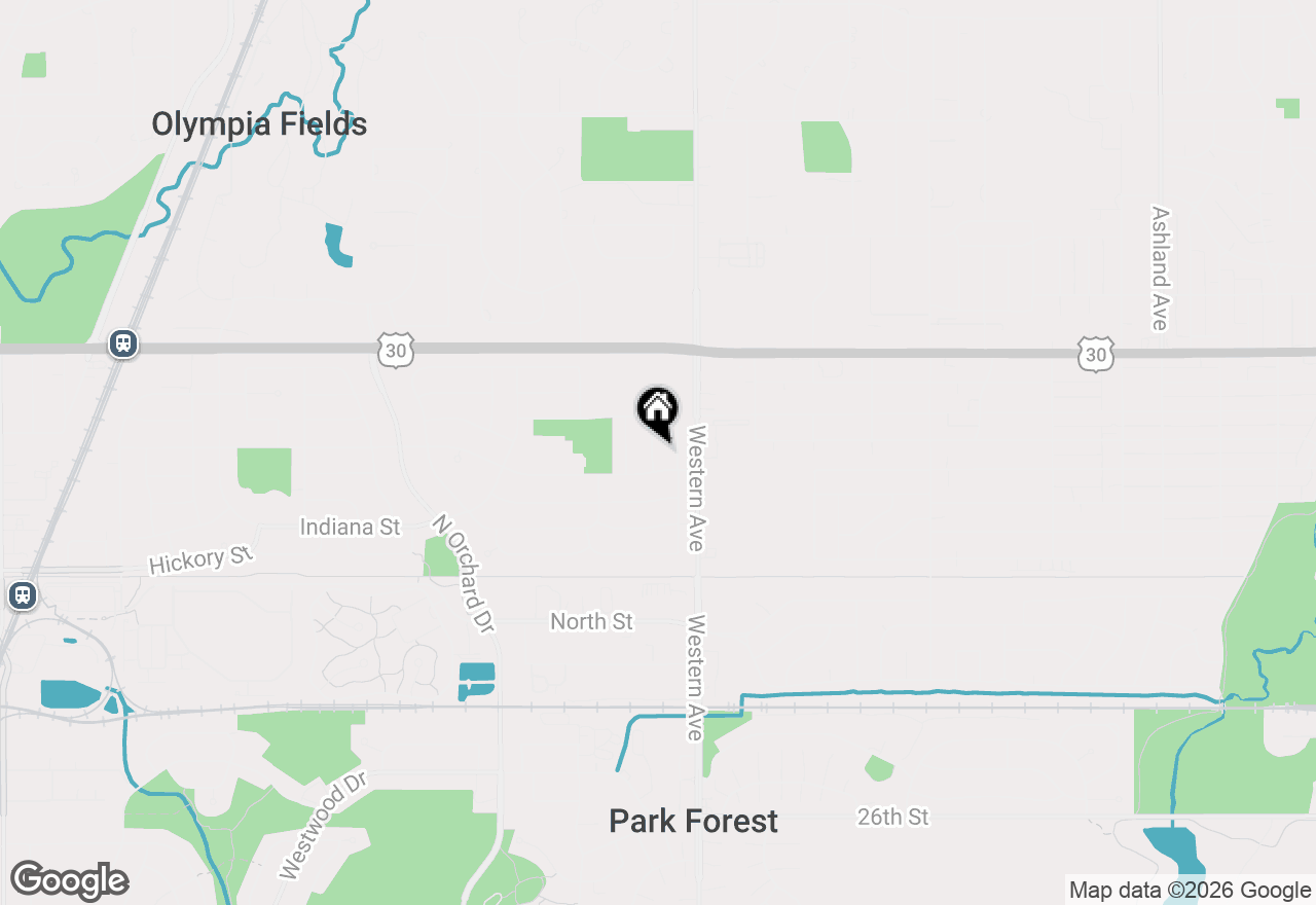 Map of 403 Rutledge Street, Park Forest, IL 60466