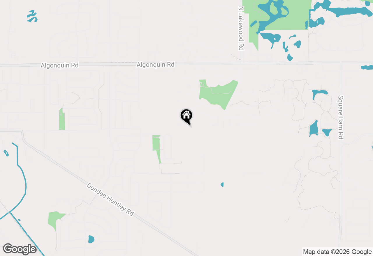 Map of 381 Warwick Lane, Lake In The Hills, IL 60156
