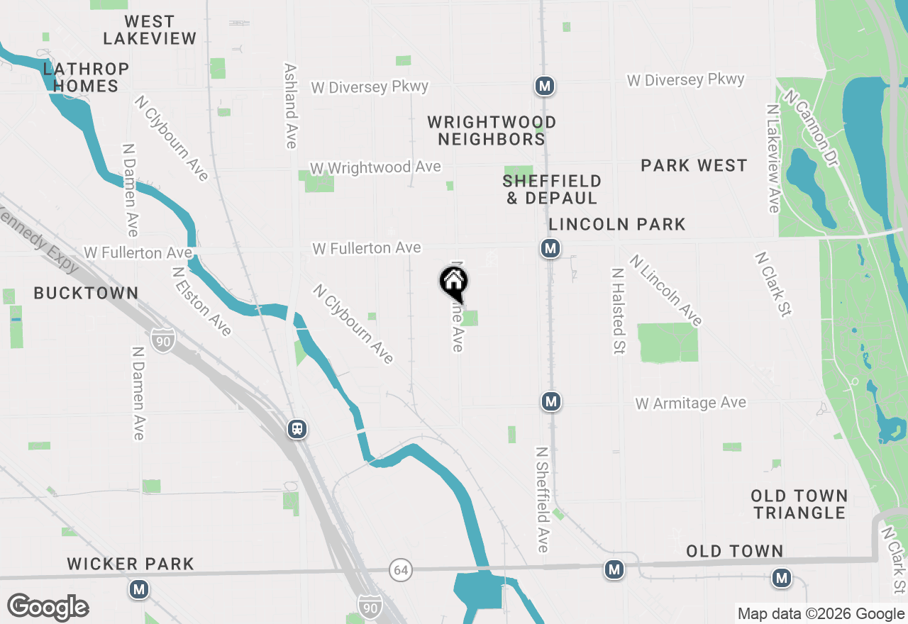 Map of 2222 N Racine Avenue #16, Chicago, IL 60614