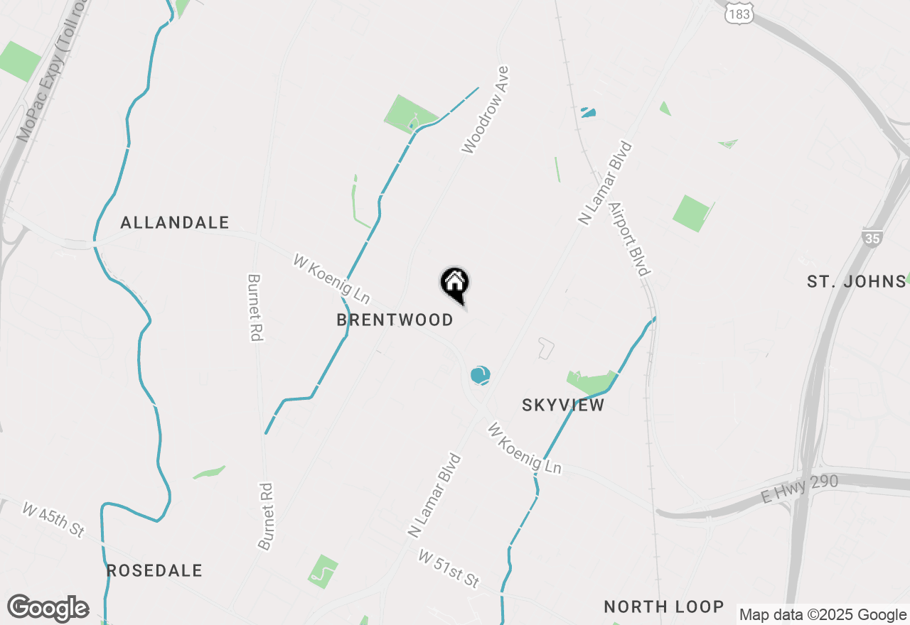 Map of 6009 Grover Ave, Austin, TX 78757