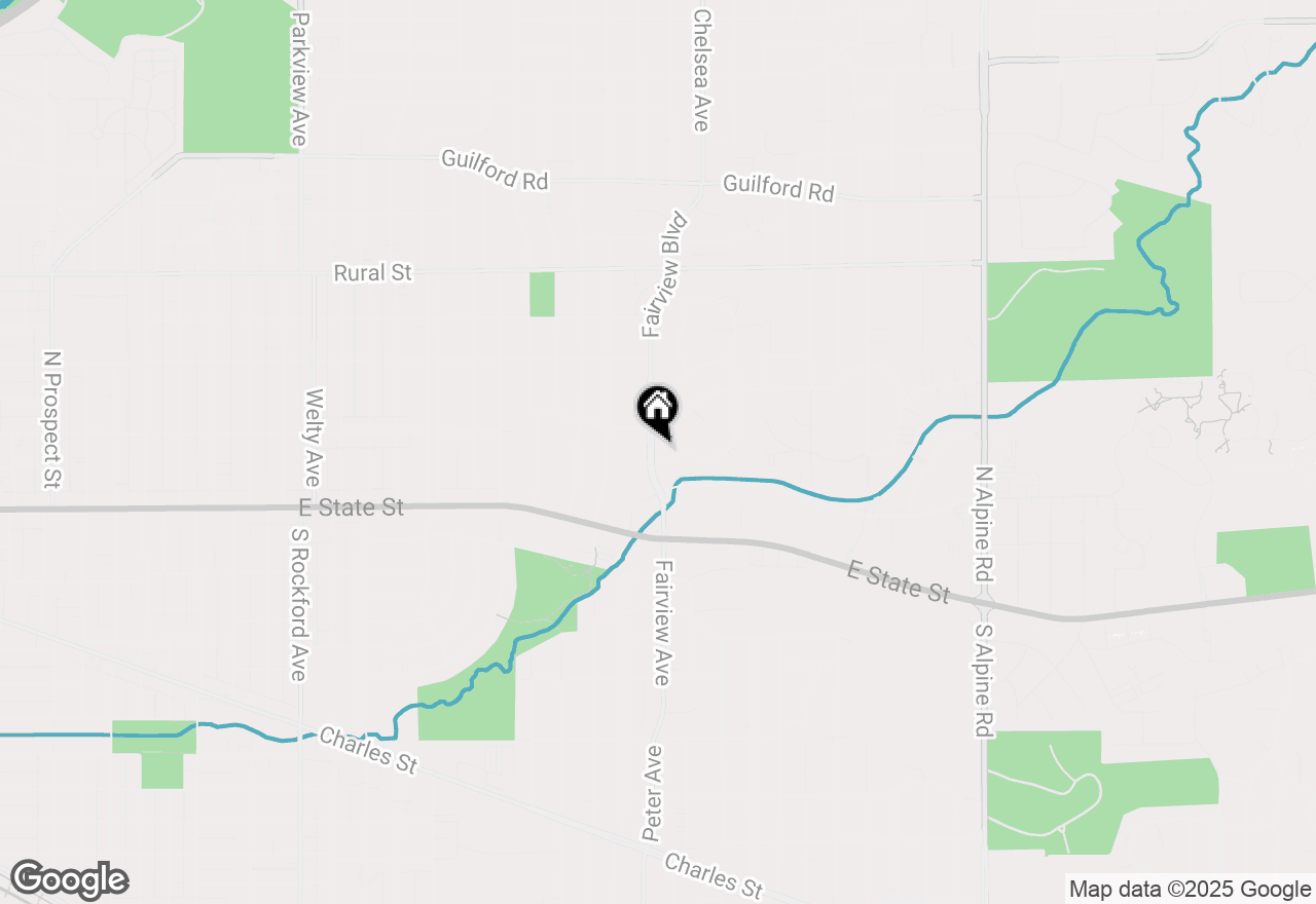 Map of 205 Fairview Boulevard, Rockford, IL 61107