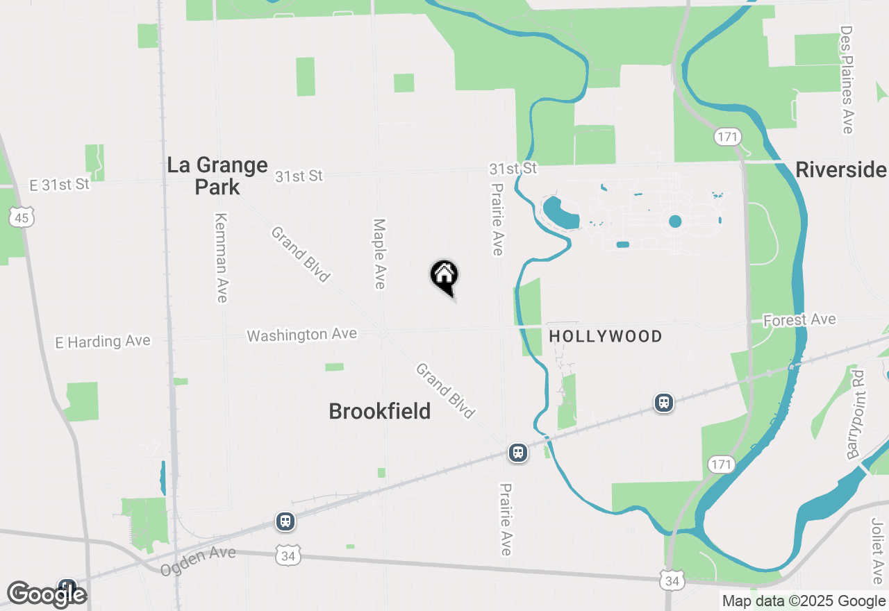 Map of 3417 Oak Avenue, Brookfield, IL 60513