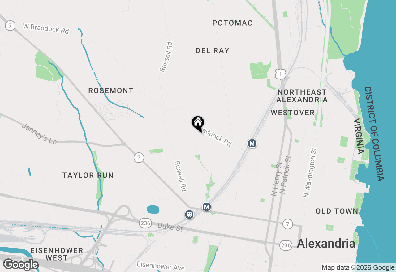 Map of 11 E Myrtle Street #1/2, Alexandria, VA 22301