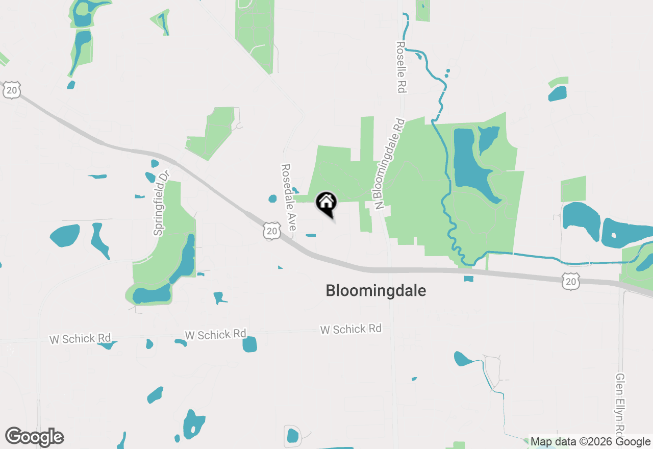 Map of 127 Rose Drive, Bloomingdale, IL 60108