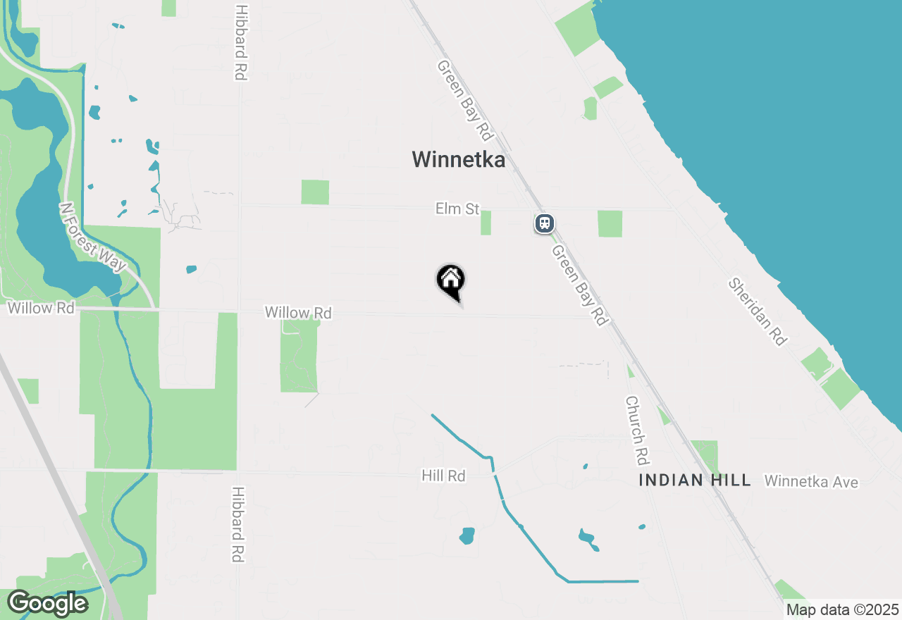 Map of 915 Willow Road, Winnetka, IL 60093