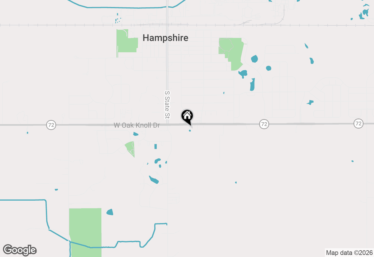 Map of 131 Oak Knoll Drive, Hampshire, IL 60140