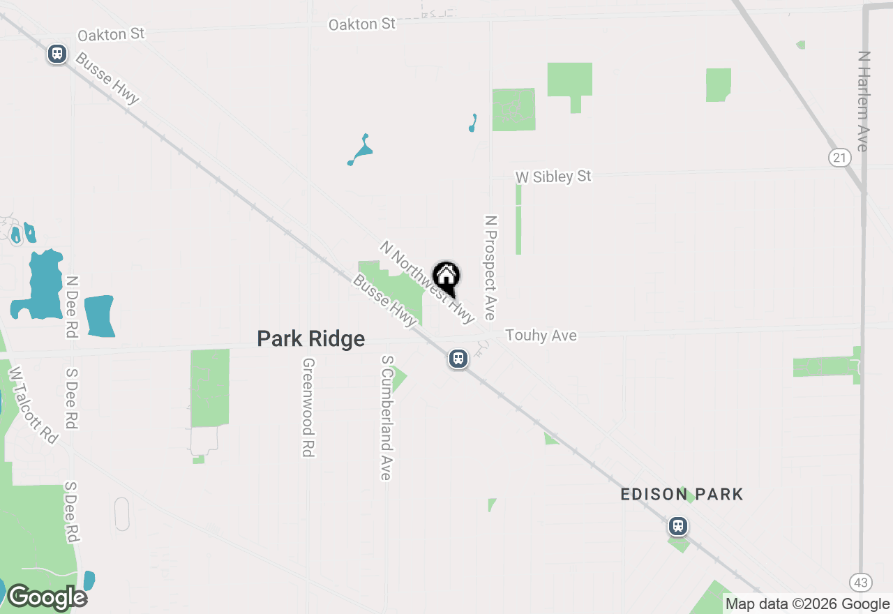 Map of 170 N Northwest Highway #406, Park Ridge, IL 60068