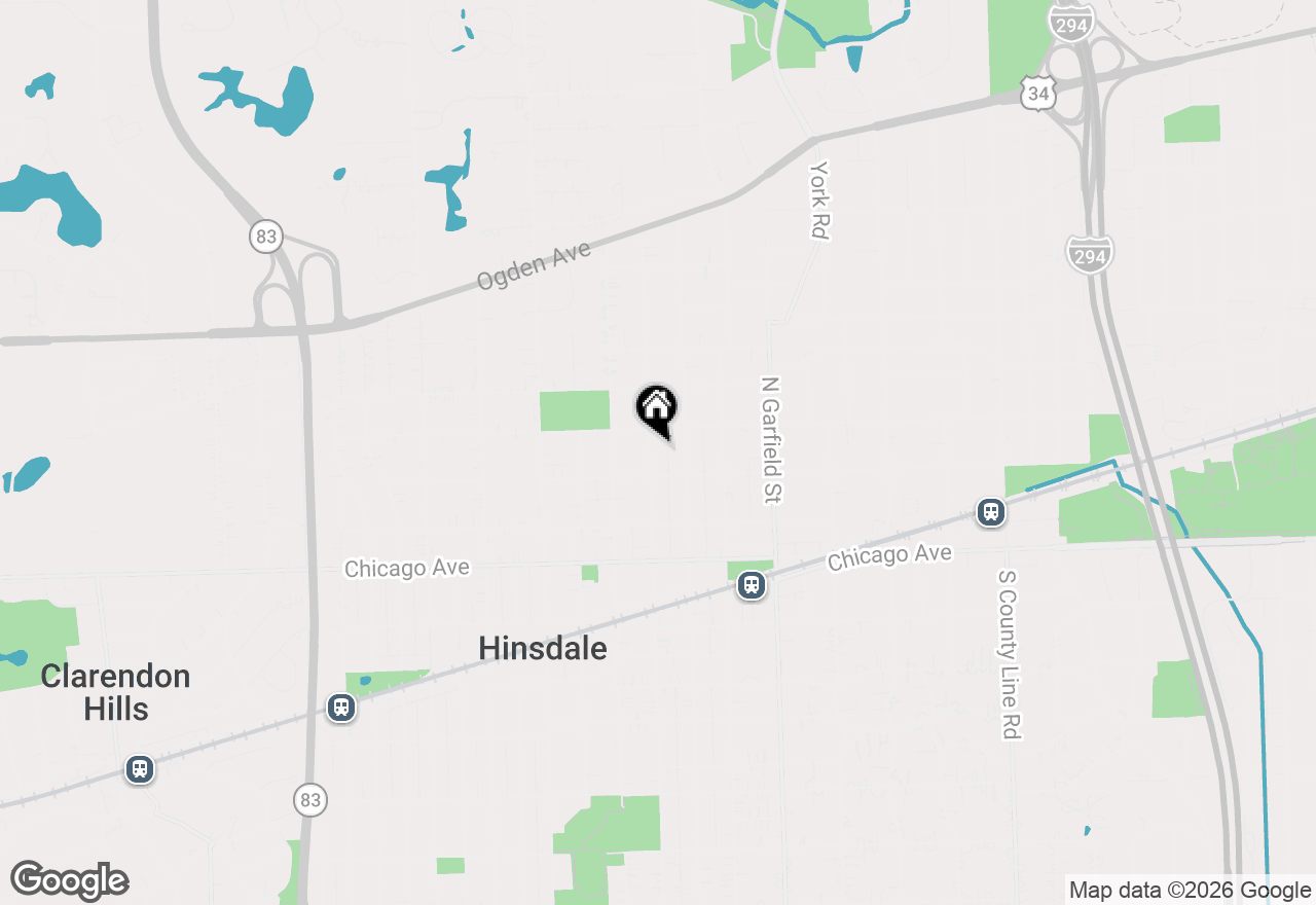 Map of 221 N Grant Street, Hinsdale, IL 60521