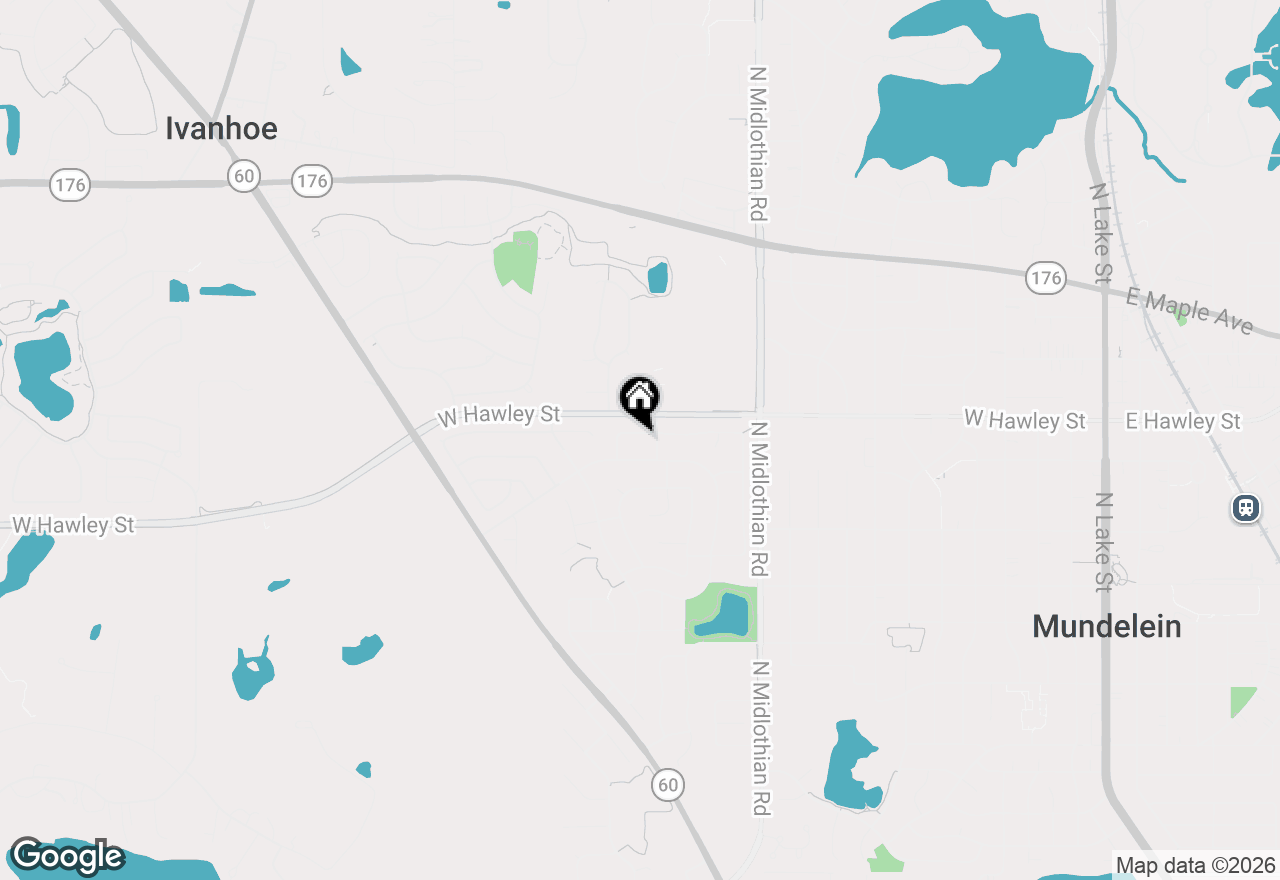 Map of 1333 Edington Lane, Mundelein, IL 60060