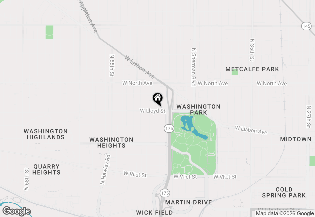 Map of 2107 N 48th St #2109, Milwaukee, WI 53208