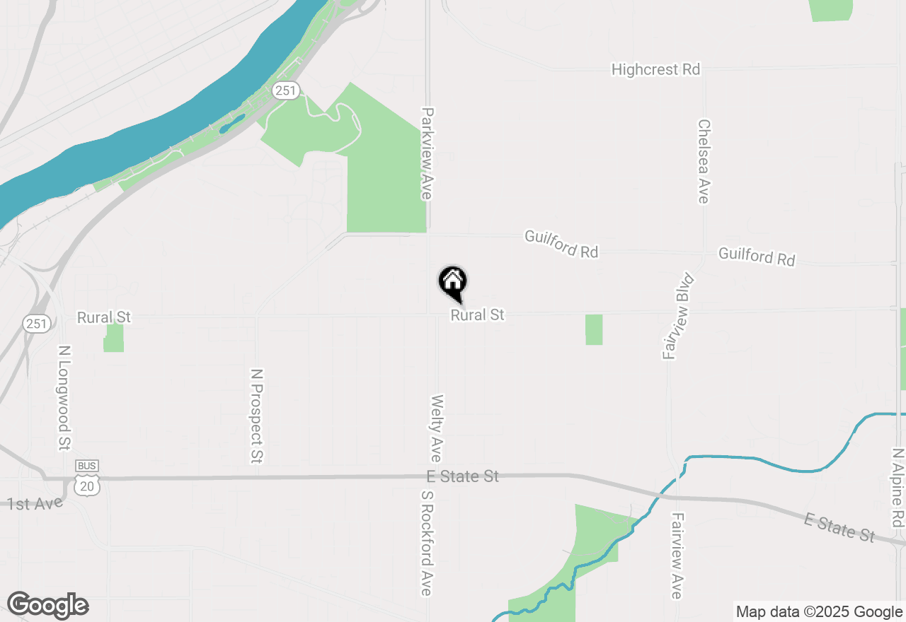 Map of 701 Lundvall Avenue, Rockford, IL 61107