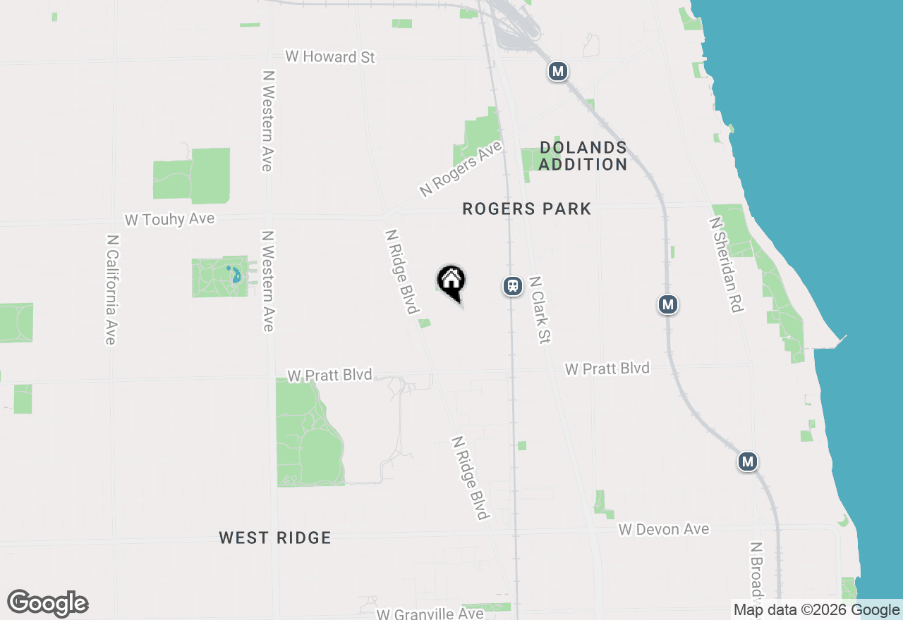 Map of 1928 W Morse Avenue #3W, Chicago, IL 60626