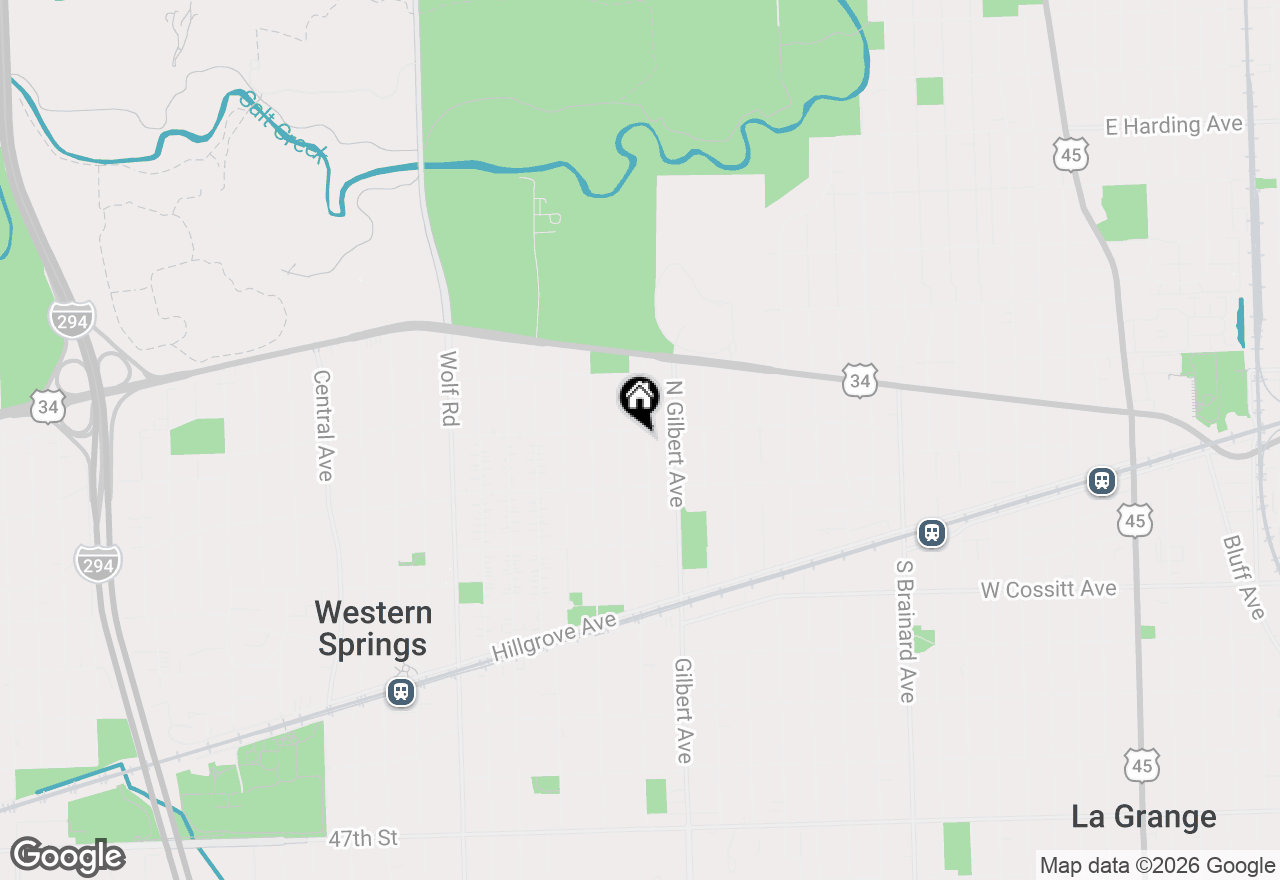 Map of 4024 Harvey Avenue, Western Springs, IL 60558