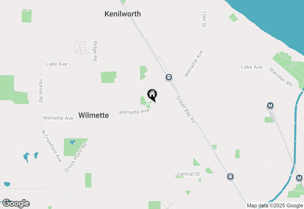 Map of 621 Prairie Avenue, Wilmette, IL 60091