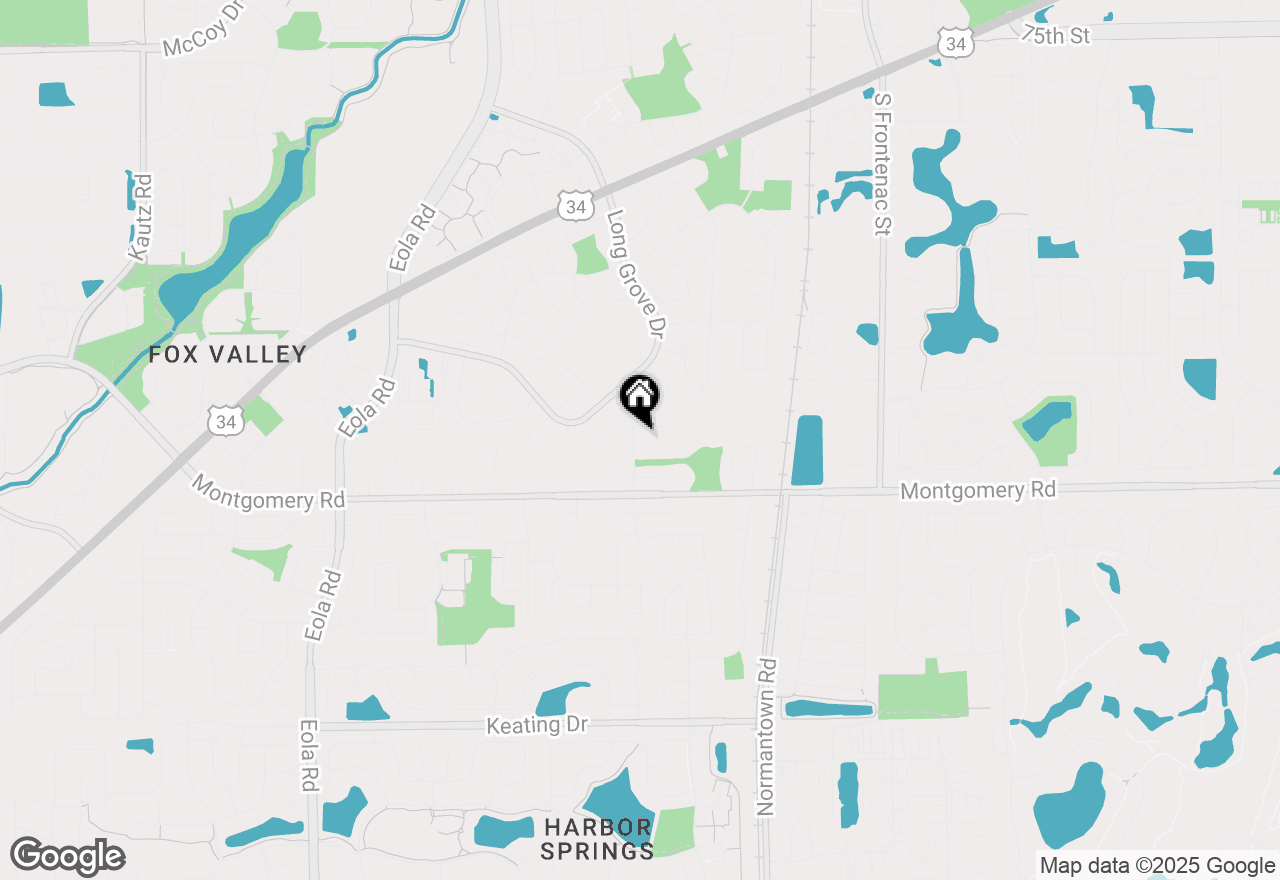 Map of 1210 Middlebury Drive, Aurora, IL 60504