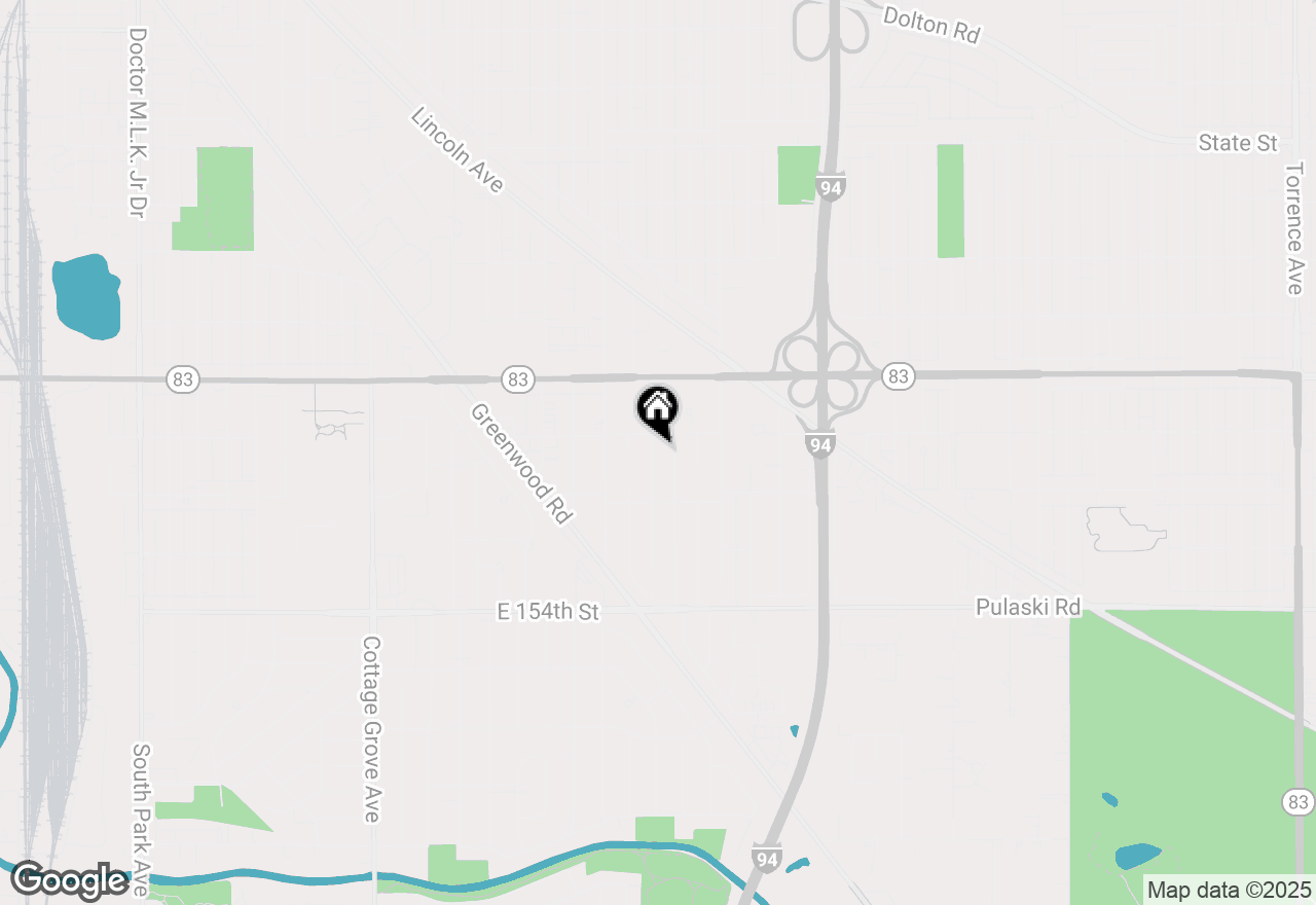 Map of 15115 Meadow Lane, Dolton, IL 60419