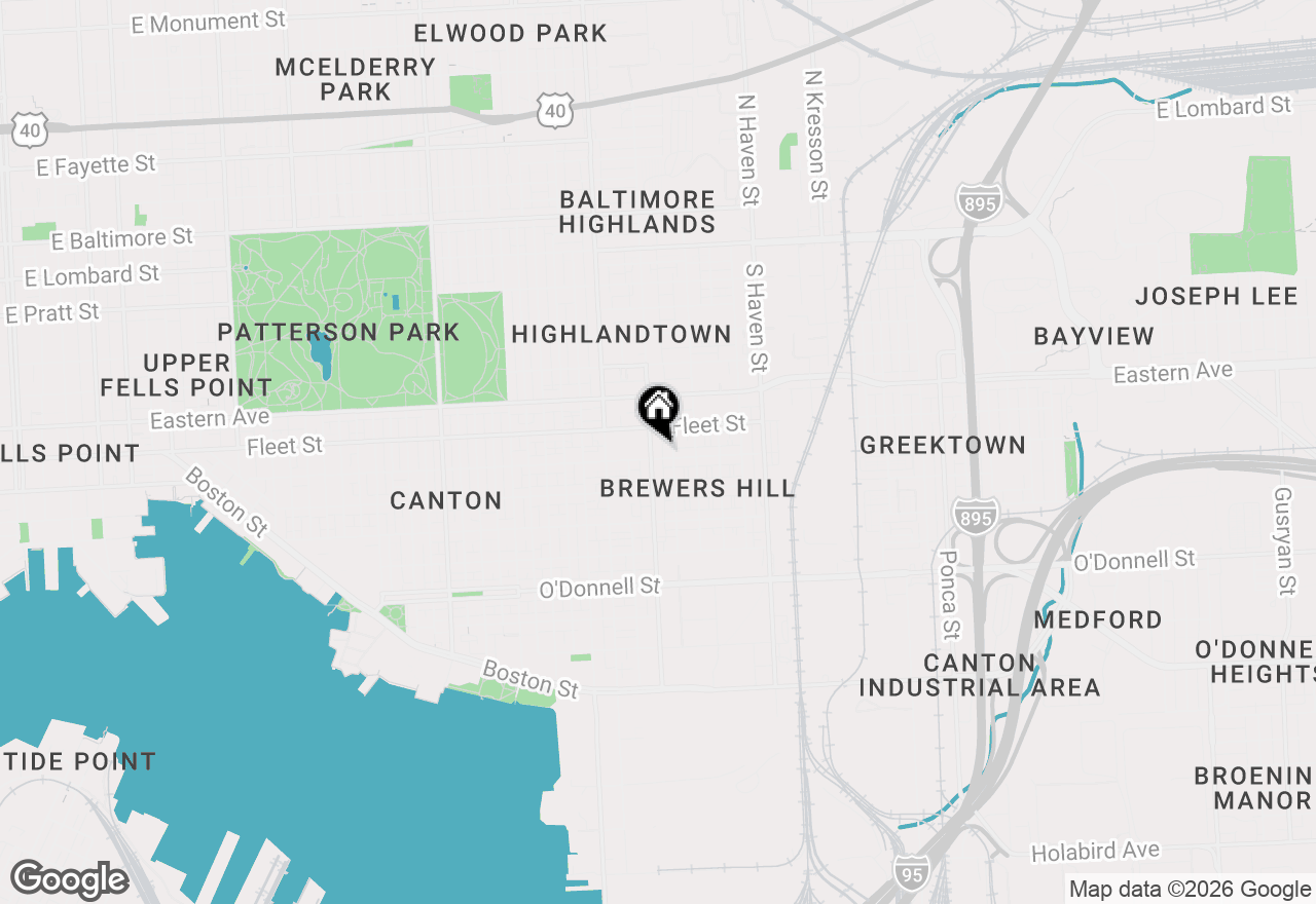 Map of 633 S Conkling Street, Baltimore, MD 21224