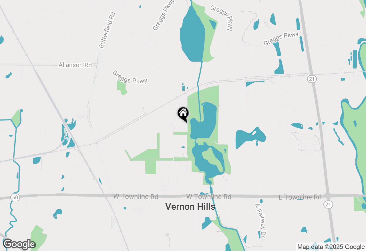 Map of 5 Parkside Court #13, Vernon Hills, IL 60061