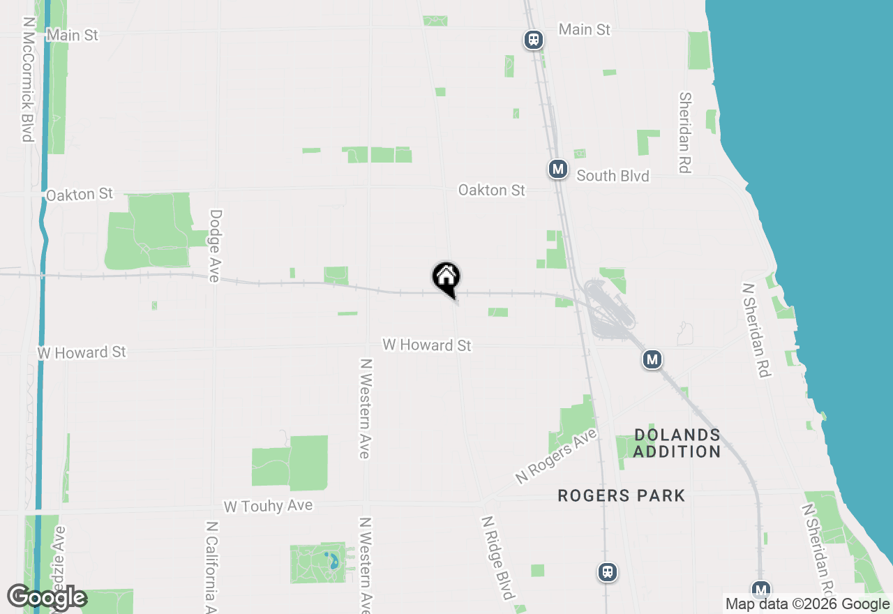 Map of 200 Ridge Avenue #TG, Evanston, IL 60202