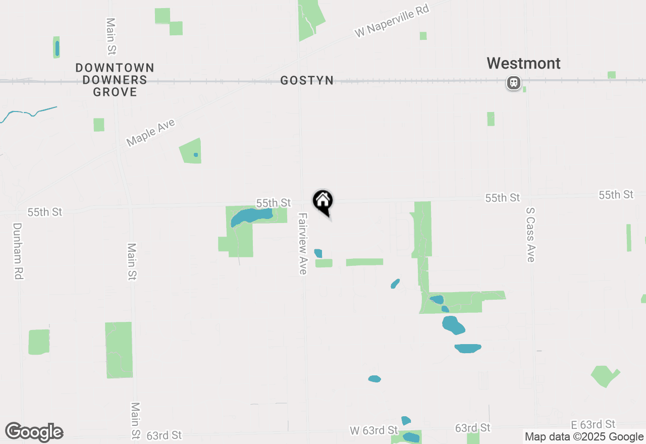 Map of 319 55th Place, Downers Grove, IL 60516