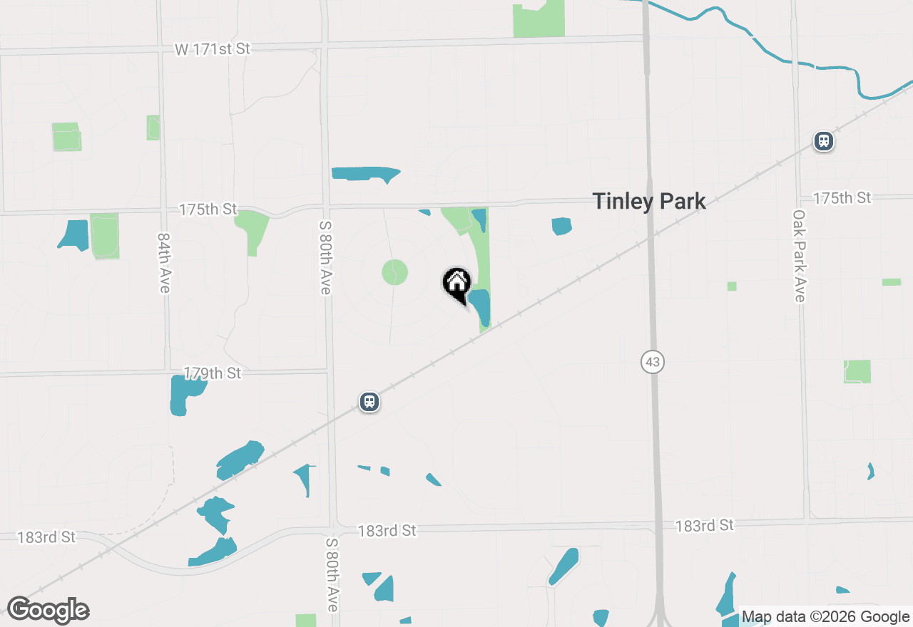 Map of 7763 Bristol Park Drive #1NW, Tinley Park, IL 60477