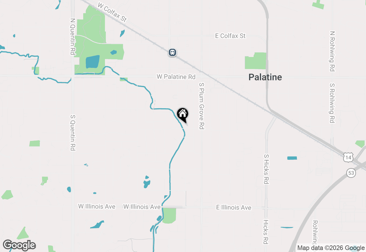 Map of 248 S Brockway Street, Palatine, IL 60067