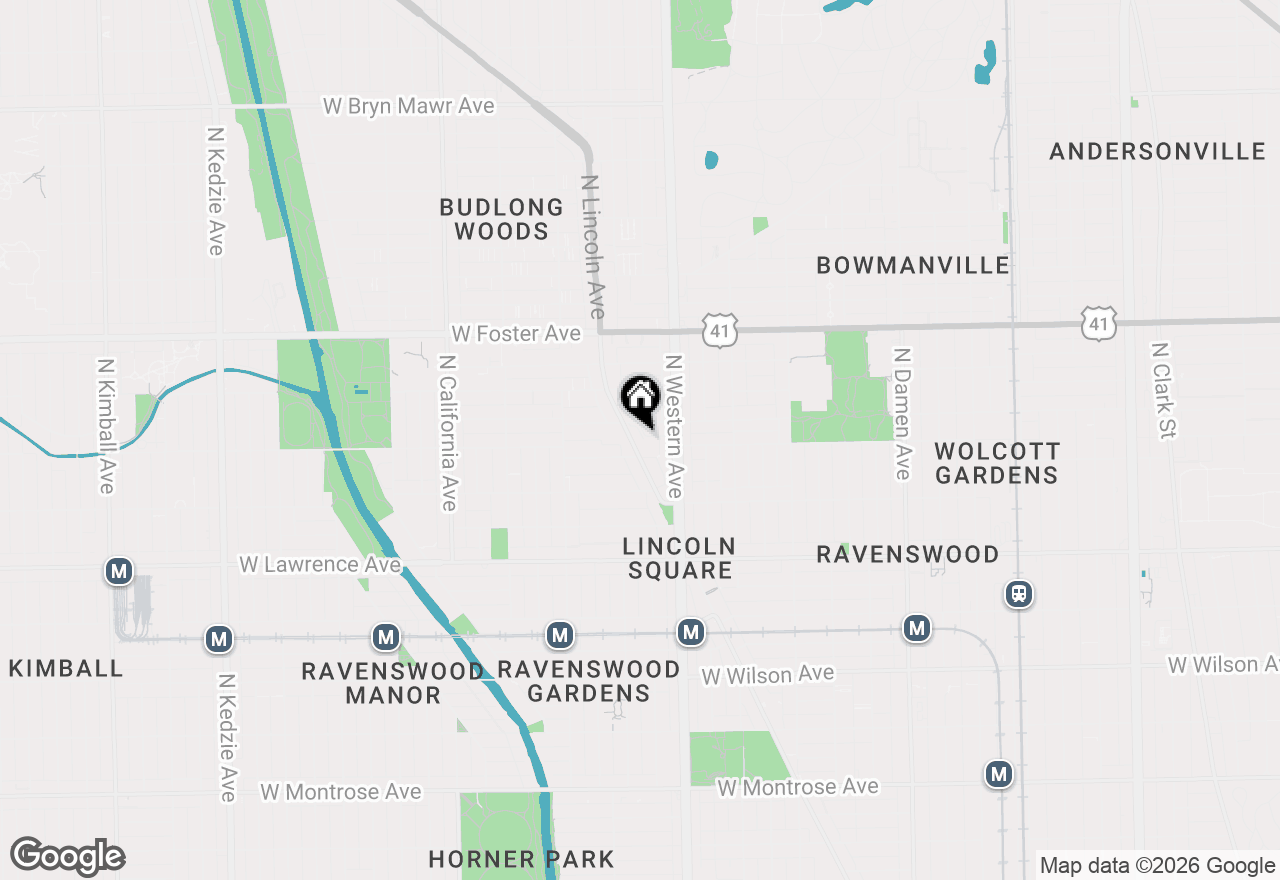 Map of 5015 N Lincoln Avenue #3S, Chicago, IL 60625