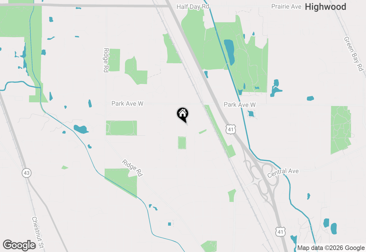 Map of 1860 Eastwood Avenue, Highland Park, IL 60035