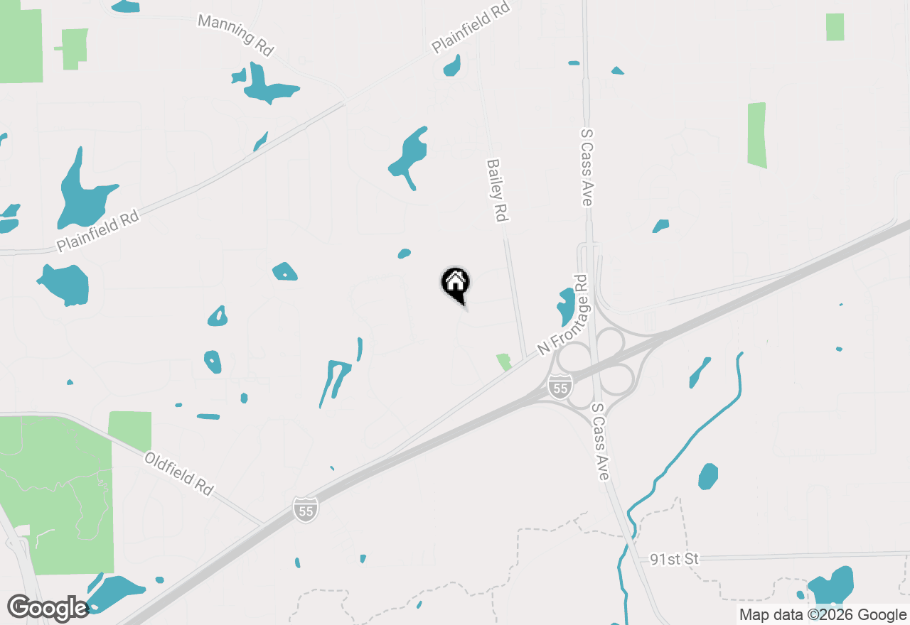 Map of 8416 Evergreen Lane, Darien, IL 60561