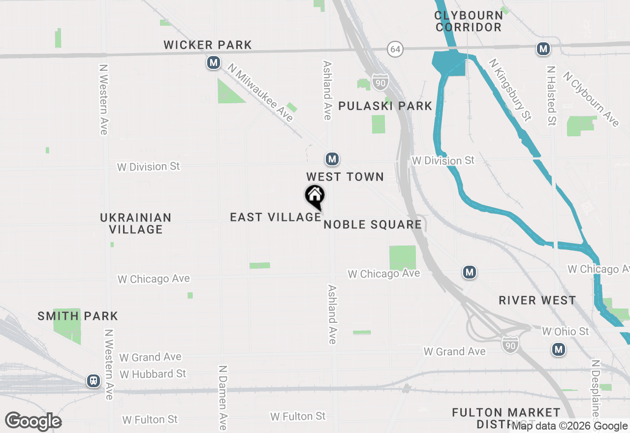 Map of 1636 W Augusta Boulevard, Chicago, IL 60622