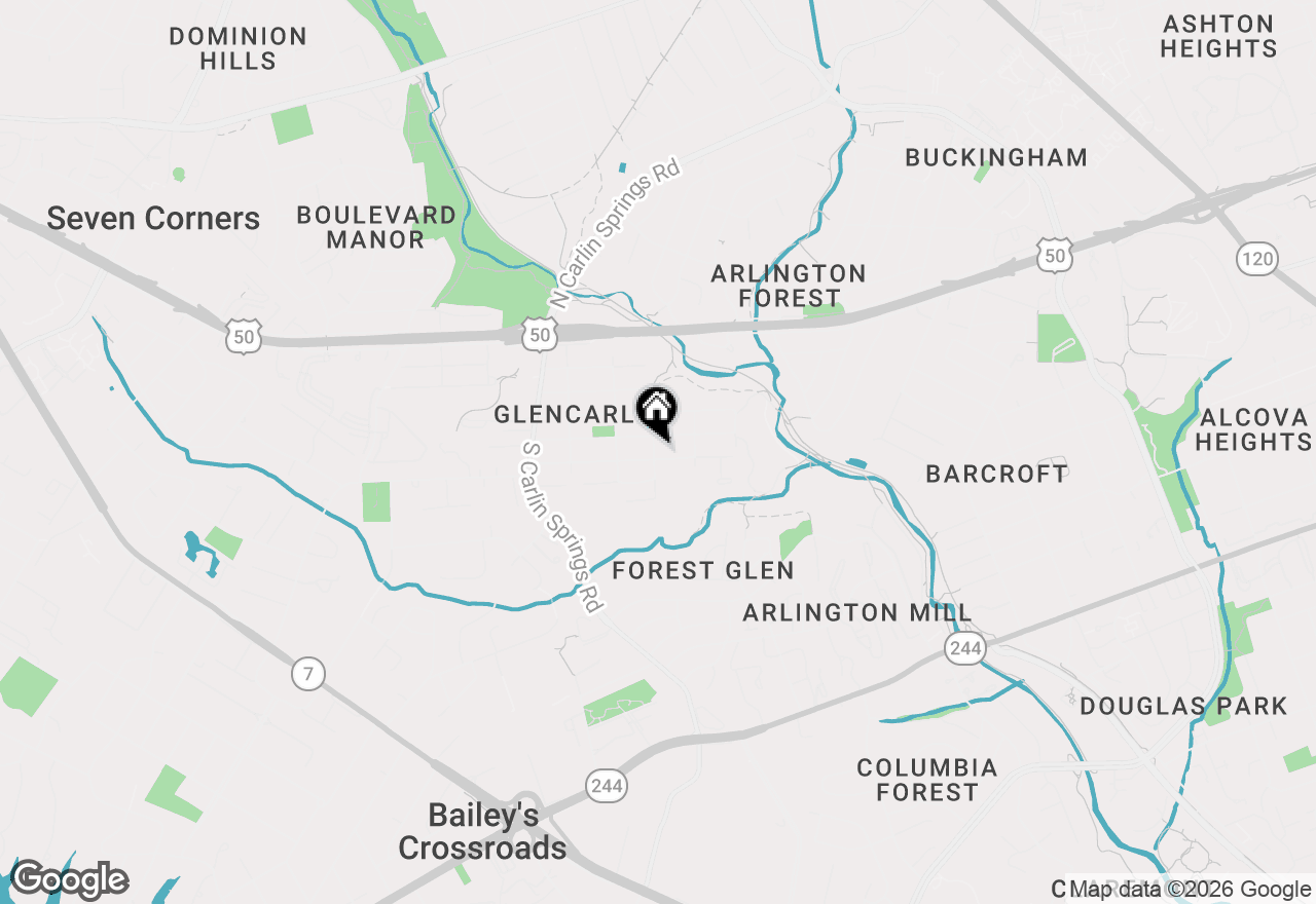 Map of 415 S Jefferson Street, Arlington, VA 22204