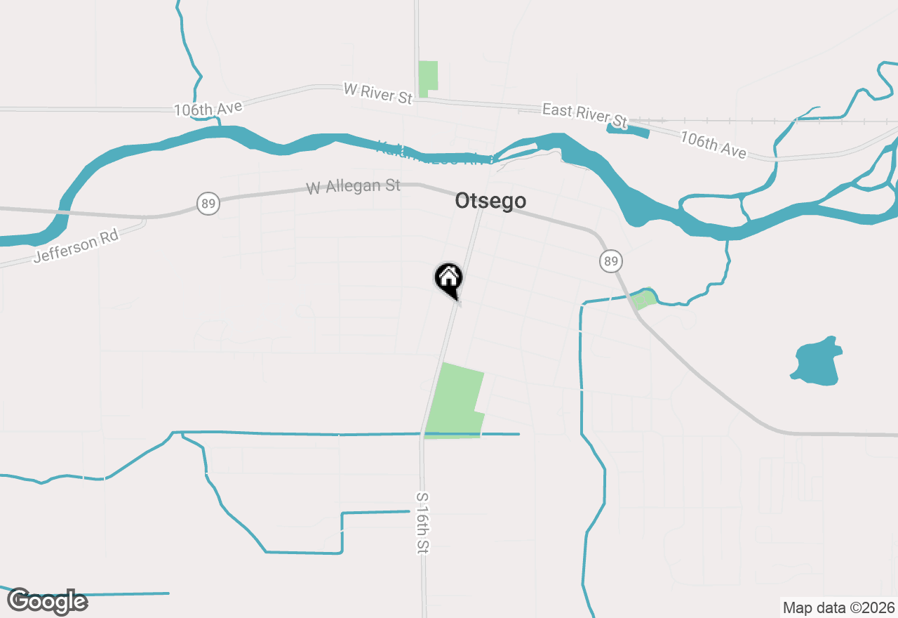 Map of 508 S Farmer Street, Otsego, MI 49078