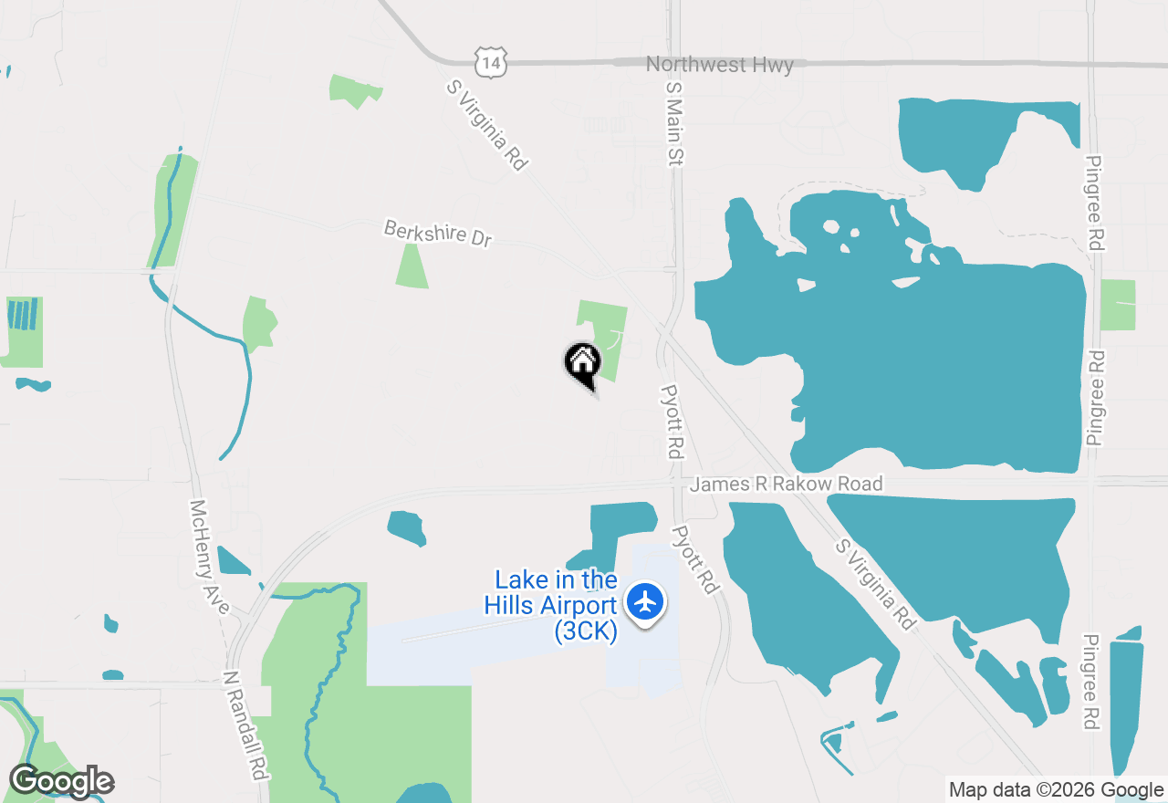 Map of 951 Denton Court, Crystal Lake, IL 60014