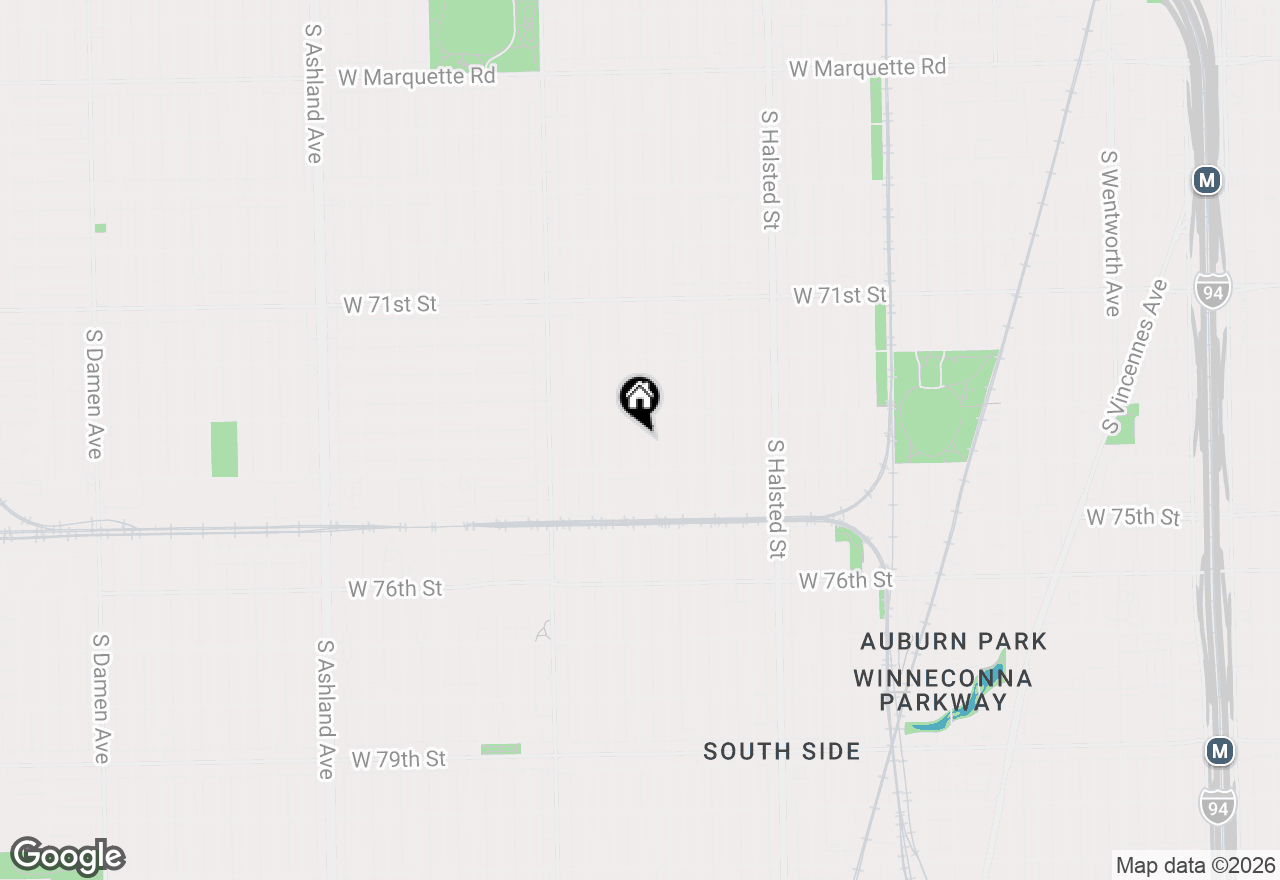 Map of 7329 S Carpenter Street, Chicago, IL 60621