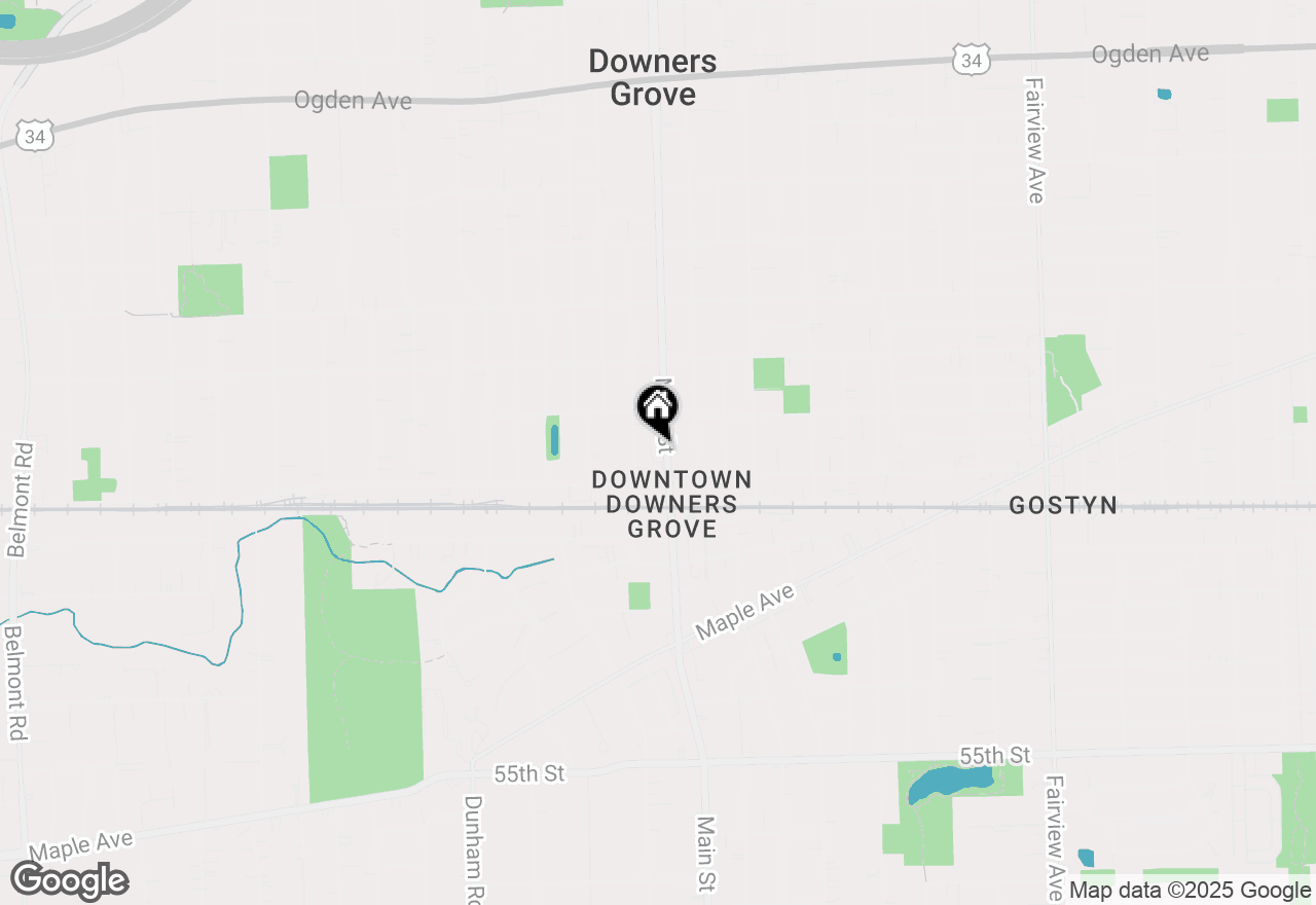 Map of 4928 Main Street, Downers Grove, IL 60515