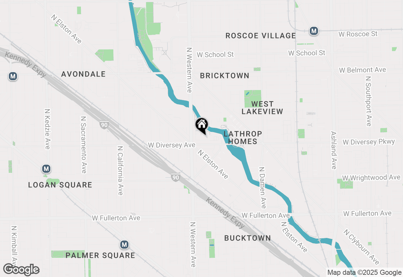 Map of 2327 W Wolfram Street #311, Chicago, IL 60618