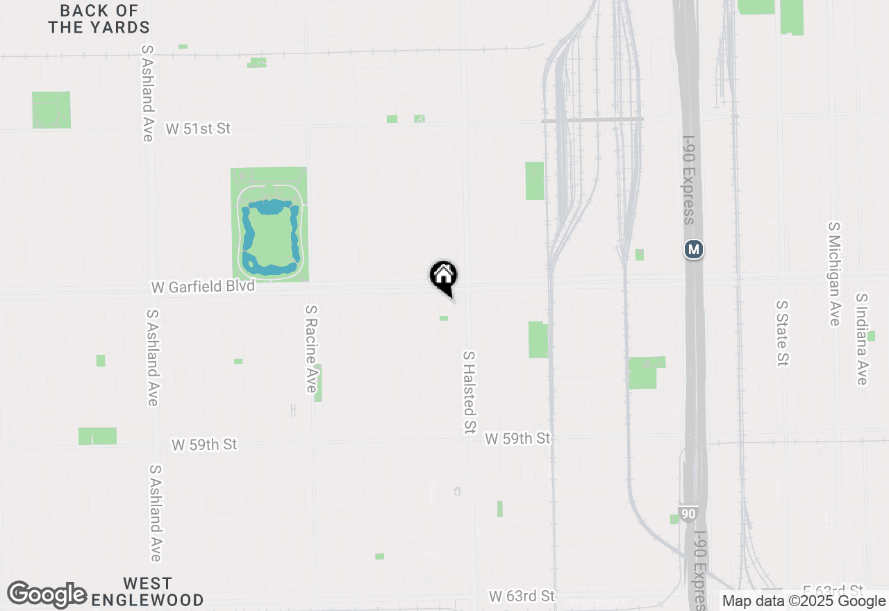 Map of (Address confidential), Chicago, Illinois 60621