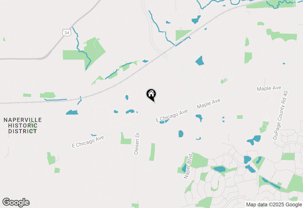 Map of 25w303 Gunston Avenue, Naperville, IL 60540