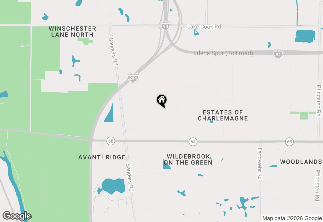 Map of 3850 Dauphine Avenue, Northbrook, IL 60062