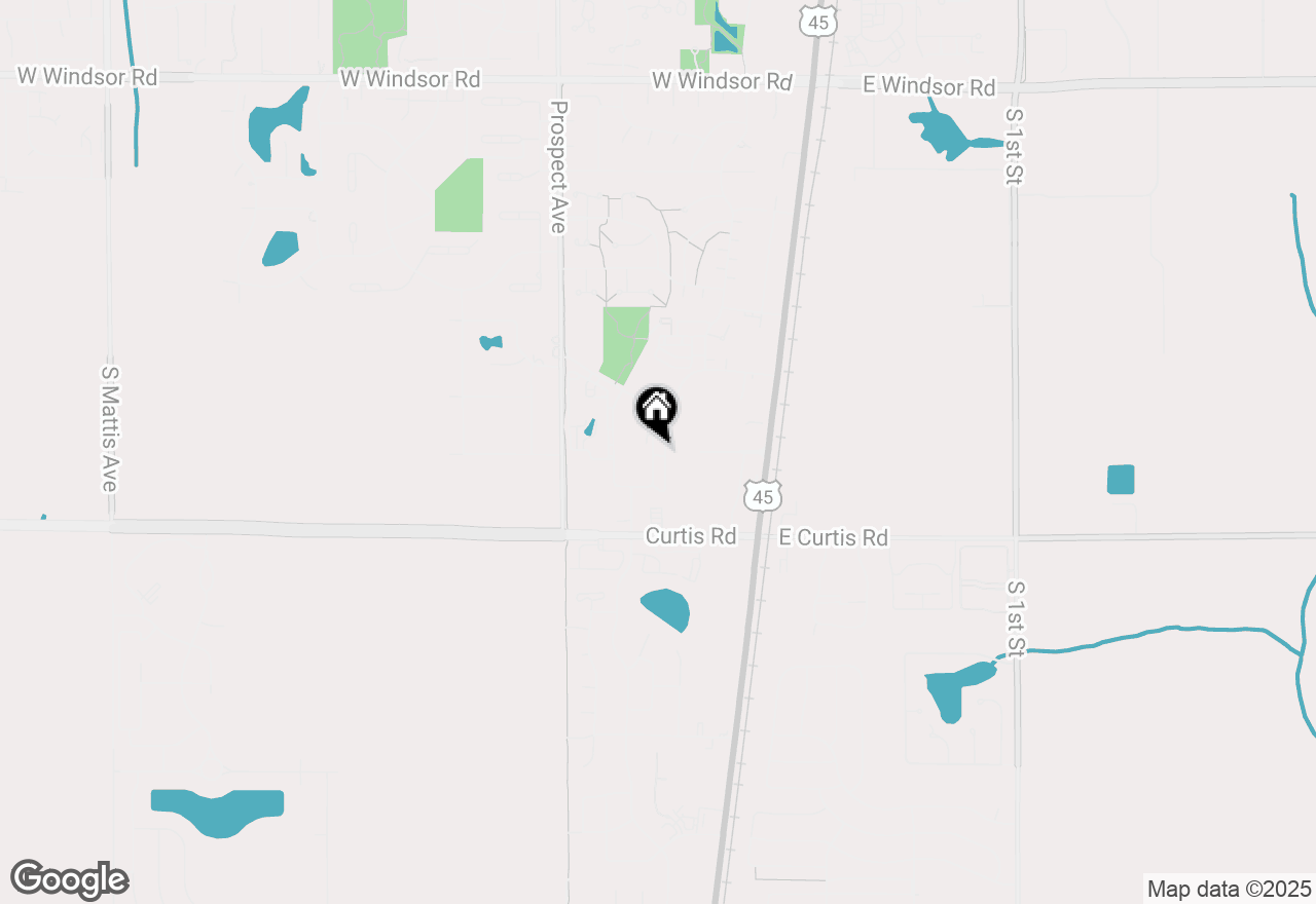 Map of 1405 Quail Run Drive #1405, Savoy, IL 61874