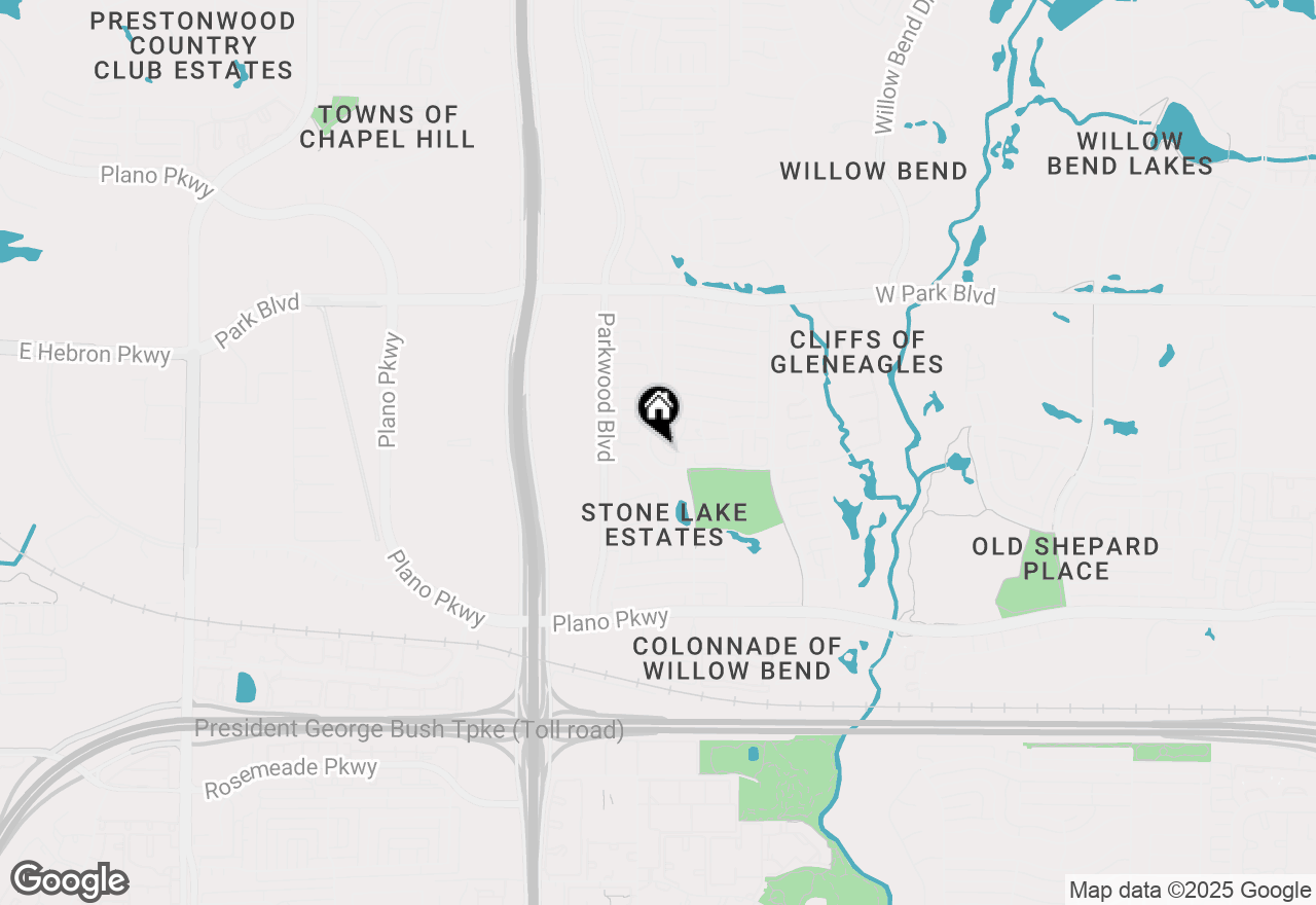 Map of 5852 Bridle Bend Court, Plano, TX 75093