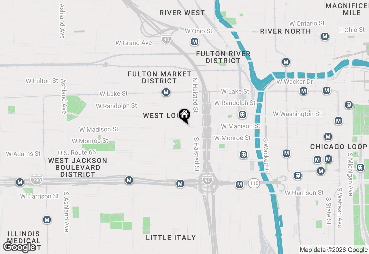 Map of 855 W Madison Street #615, Chicago, IL 60607
