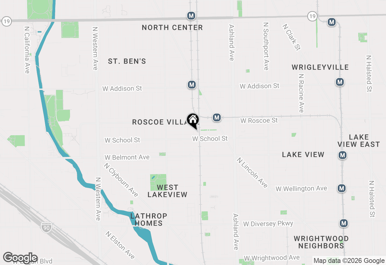 Map of 1815 W Henderson Street #2, Chicago, IL 60657