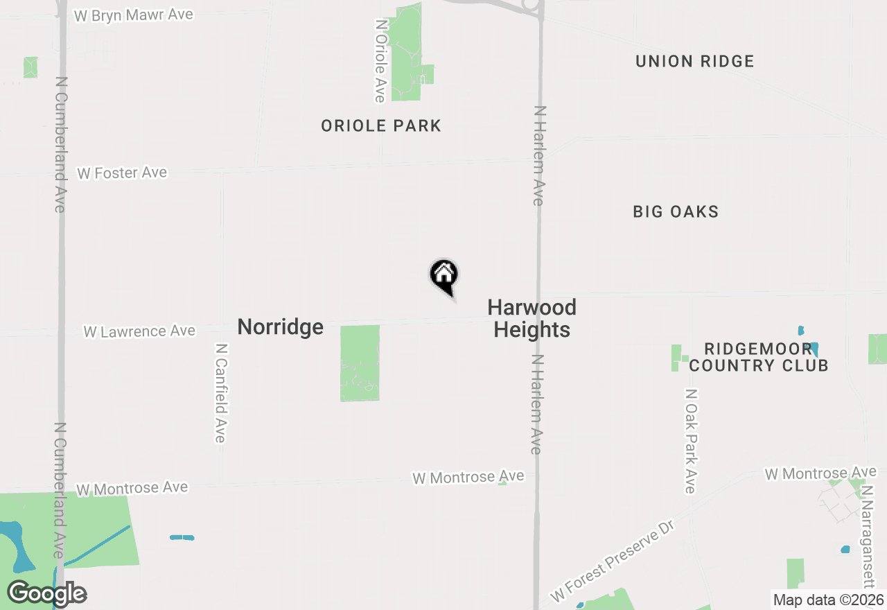 Map of 7410 W Lawrence Avenue #218, Harwood Heights, IL 60706