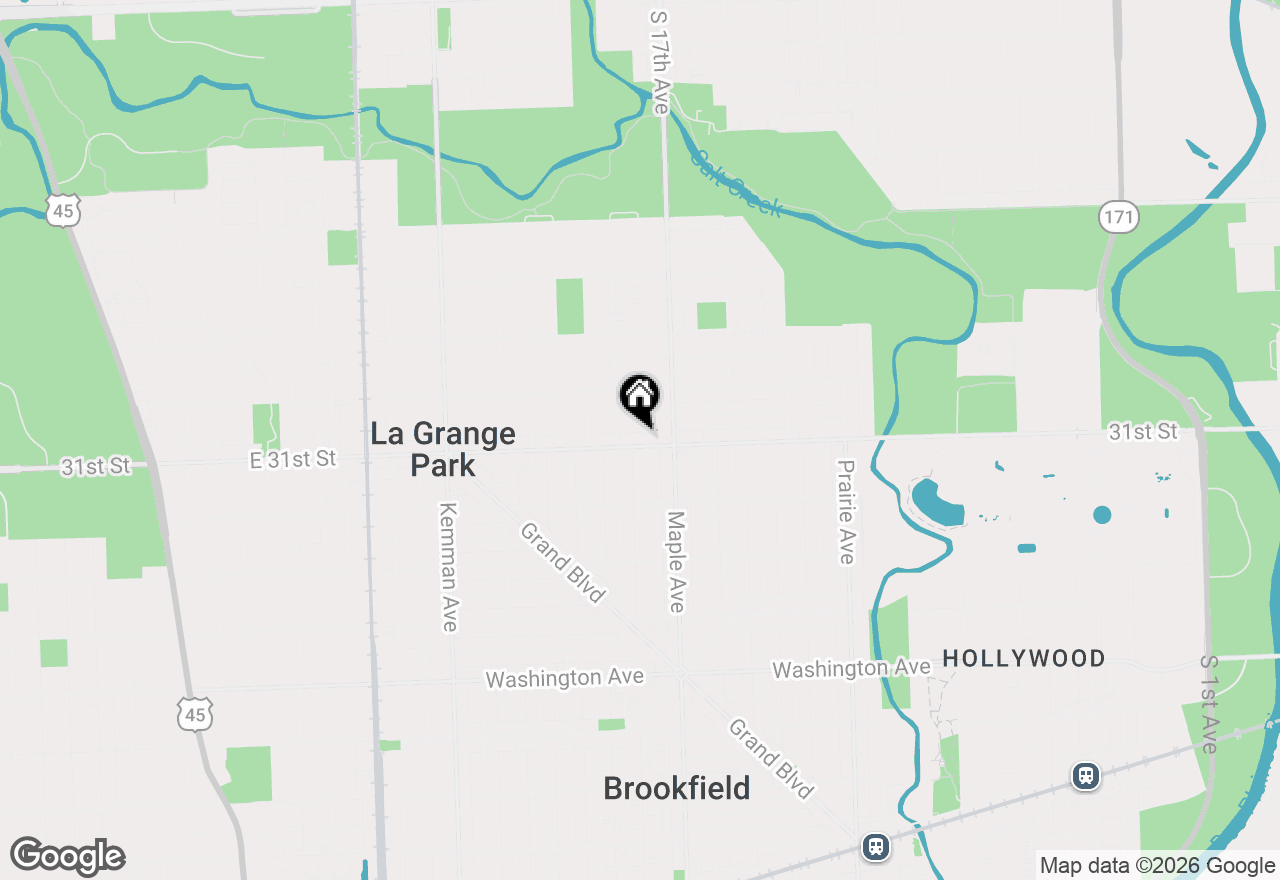 Map of 1106 Alima Terrace, La Grange Park, IL 60526