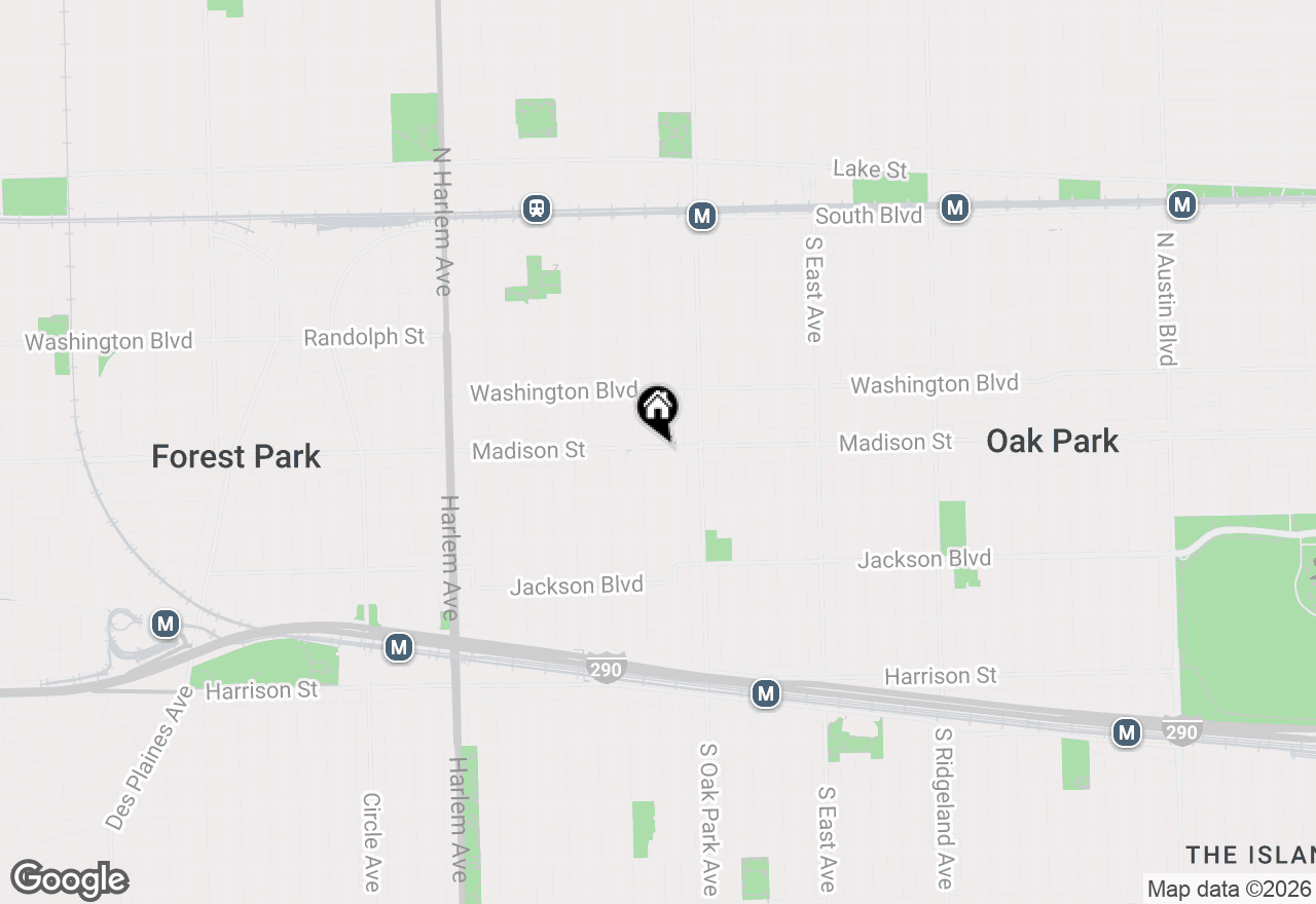 Map of 839 Madison Street #502, Oak Park, IL 60302