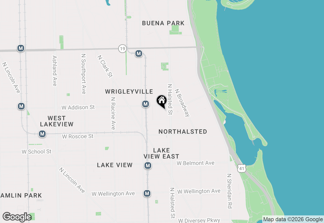 Map of 3536 N Reta Avenue #2, Chicago, IL 60657