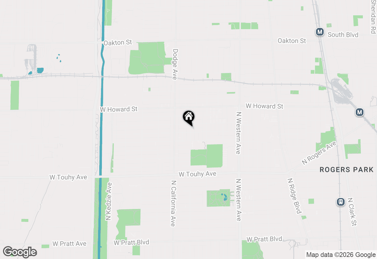 Map of (Address confidential), Chicago, Illinois 60645