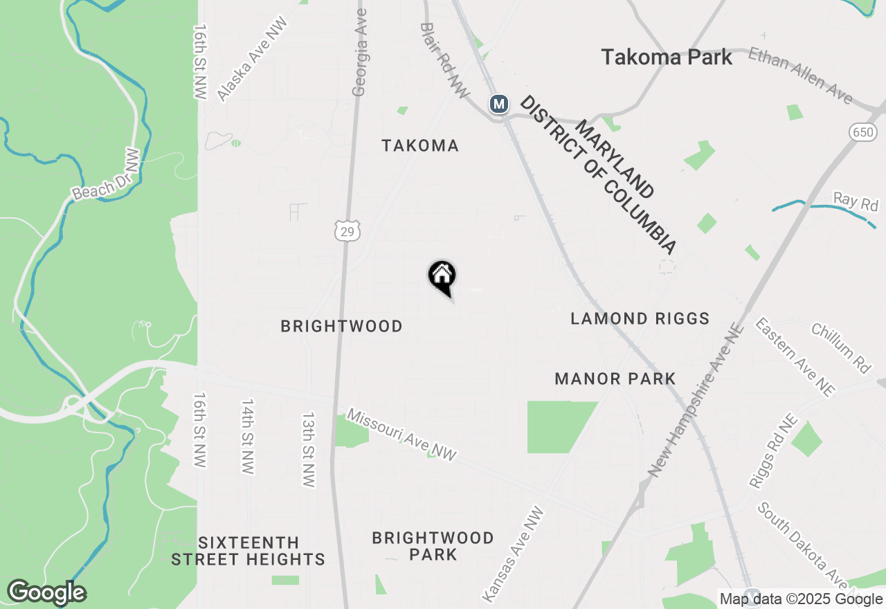 Map of 602 Sheridan Street Nw, Washington, DC 20011